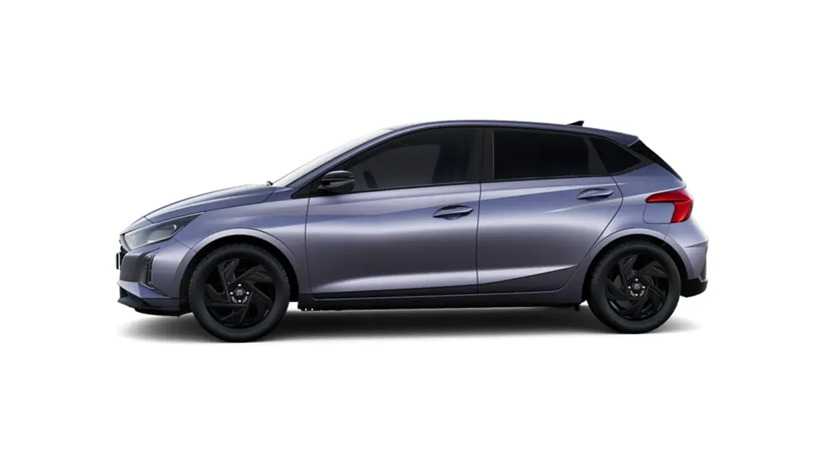 Hyundai i20 1.0T Black Line 90cv MY26 de renting en Valencia — Lateral