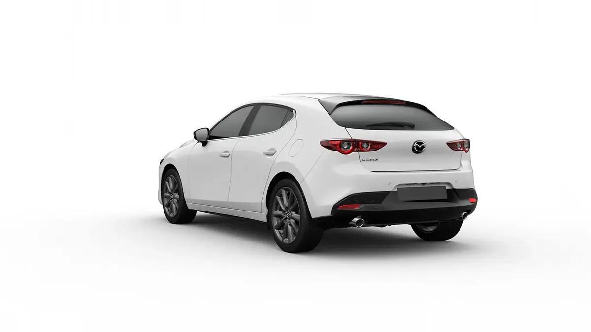 Mazda 3 2.5L e-Skyactiv G MHEV 140CV 6MT Prime-Line de renting en Valencia — Trasera