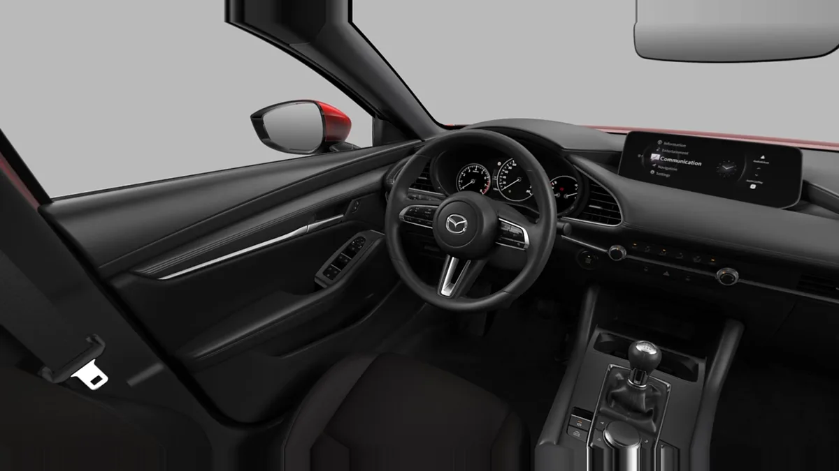 Mazda 3 2.5L e-Skyactiv G MHEV 140CV 6MT Prime-Line de renting en Valencia — Delantera