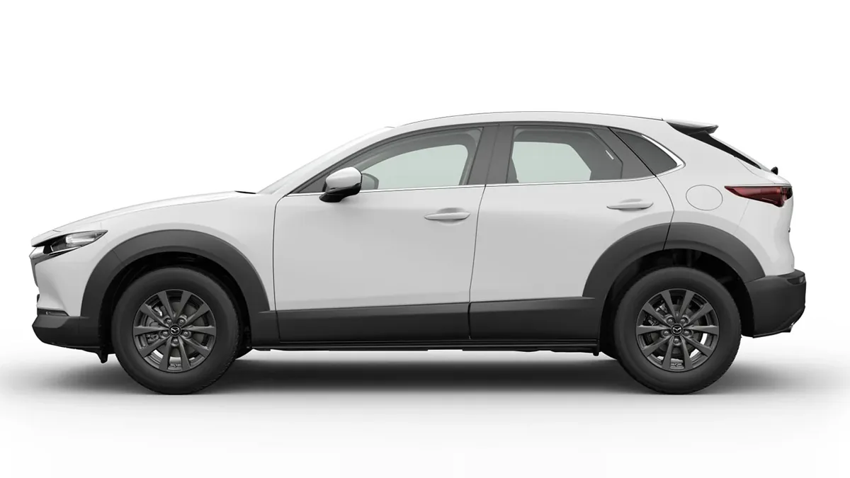 Mazda CX 30 2.5L e-SkyAct G MHEV 103kW Prime-Line de renting en Valencia — Lateral