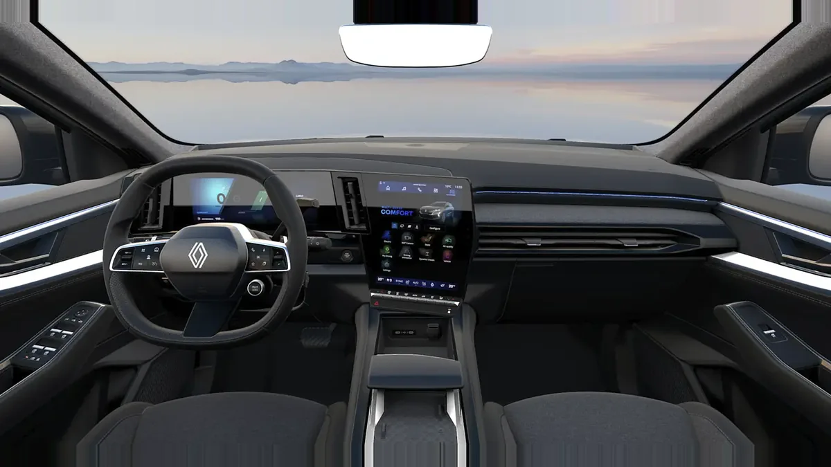 Renault ESPACE TECHNO E-TECH FULL HYBRID 200CV de renting en Valencia — Delantera