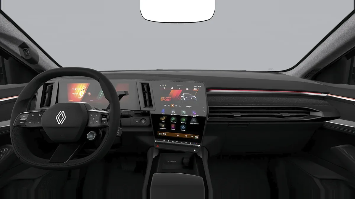 Renault RAFALE TECHNO E-TECH FULL HYBRID 200CV de renting en Valencia — Delantera